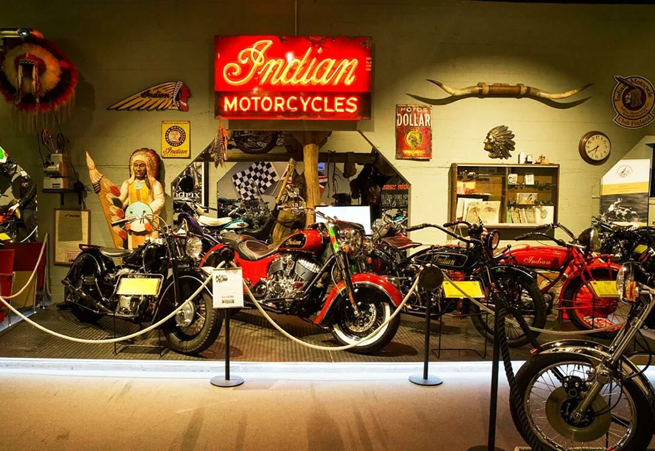 Valokuva Suomen Moottoripyörämuseosta Lahden kaupungissa, taidemuseot Suomessa